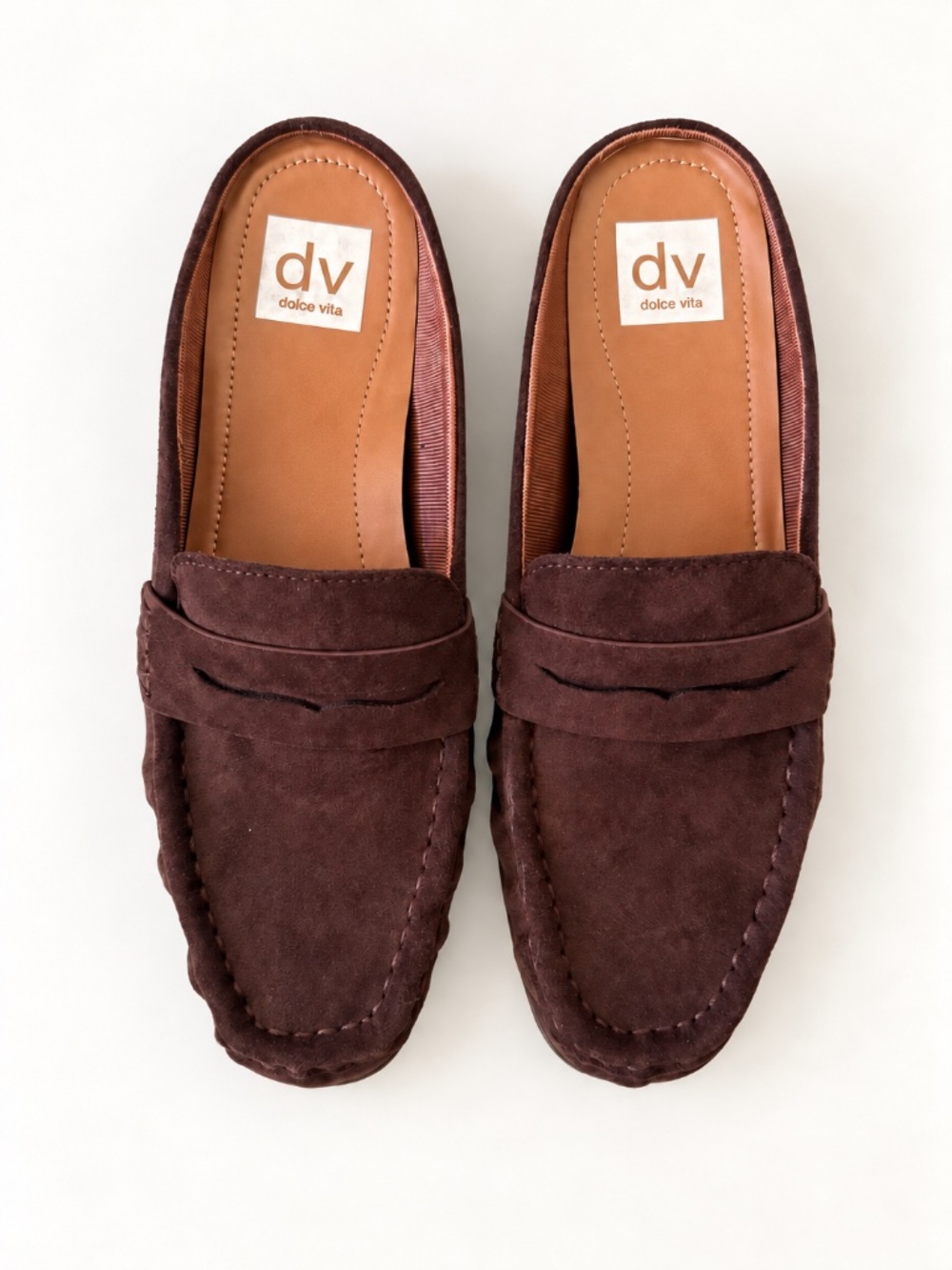 Dolce Vita Brown Suede Mule Loafers – Women’s Size 8.5